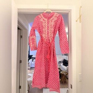 Ex Voto Embroidered Caftan With Pockets